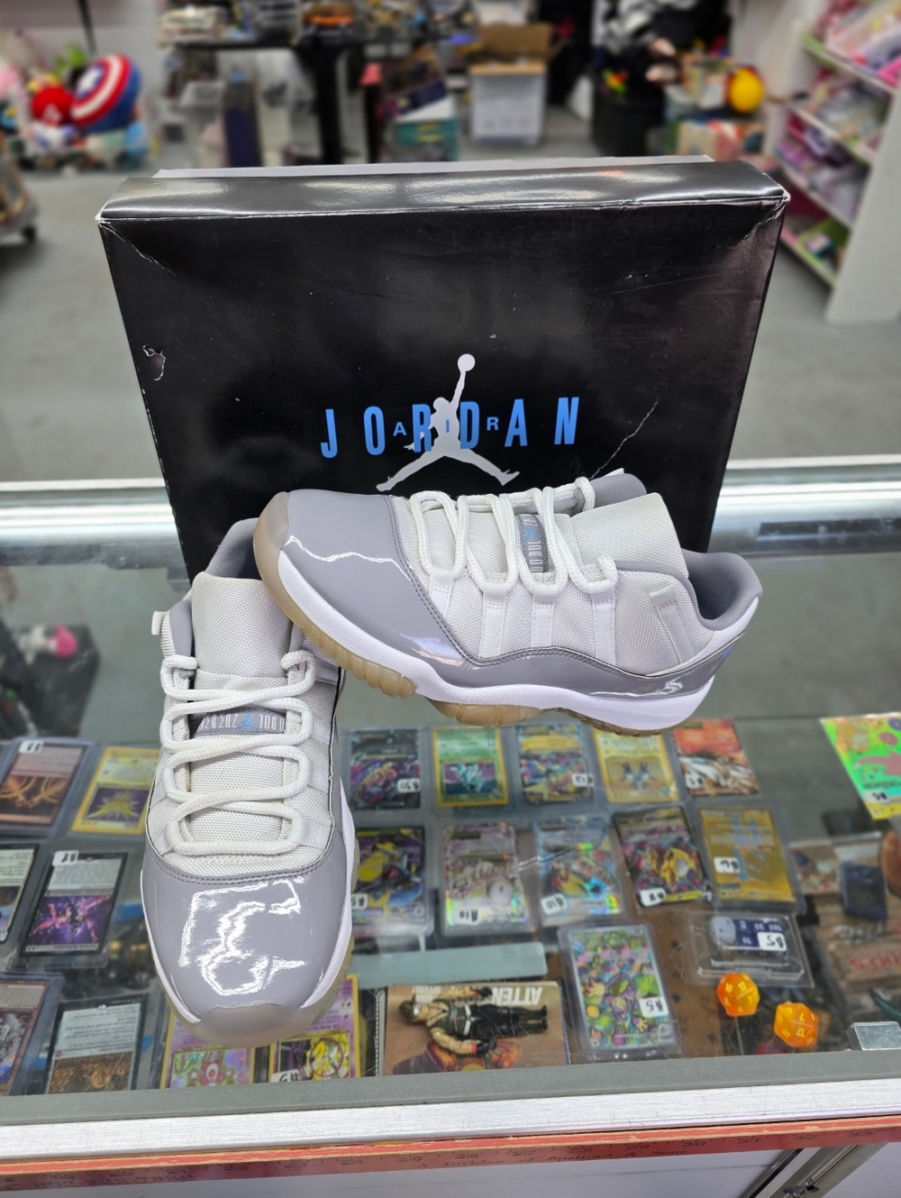 Nike Air Jordan 11 Retro Low Cement Grey/White (AV2187-140) Men’s Size 9.5